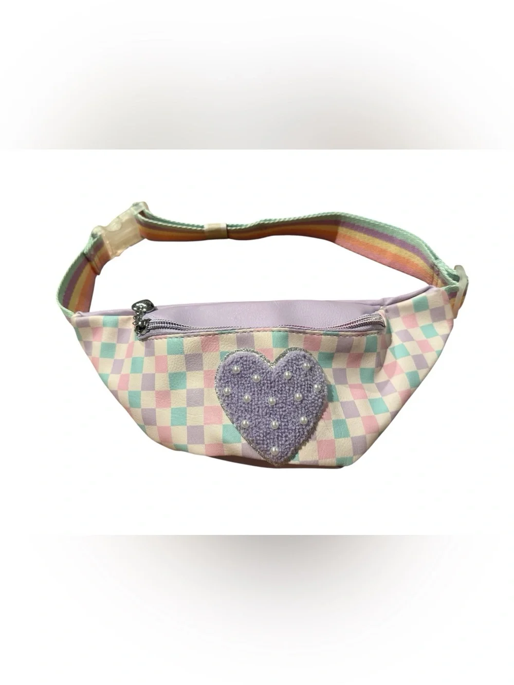 Miss Gwens OMG Checkered Heart Fanny Pack
